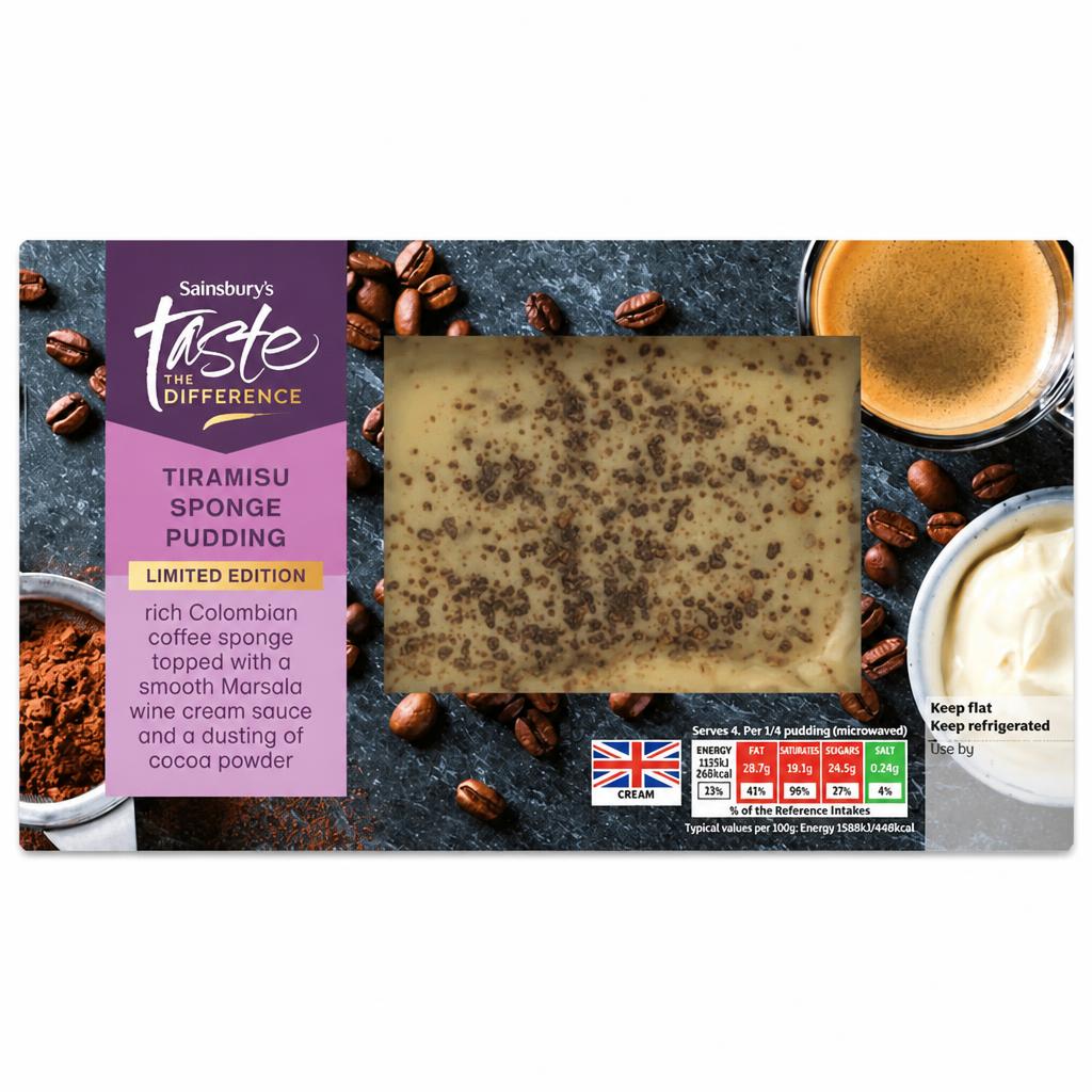 Sainsbury's 400g Tiramisu Sponge Pudding, Taste the Difference