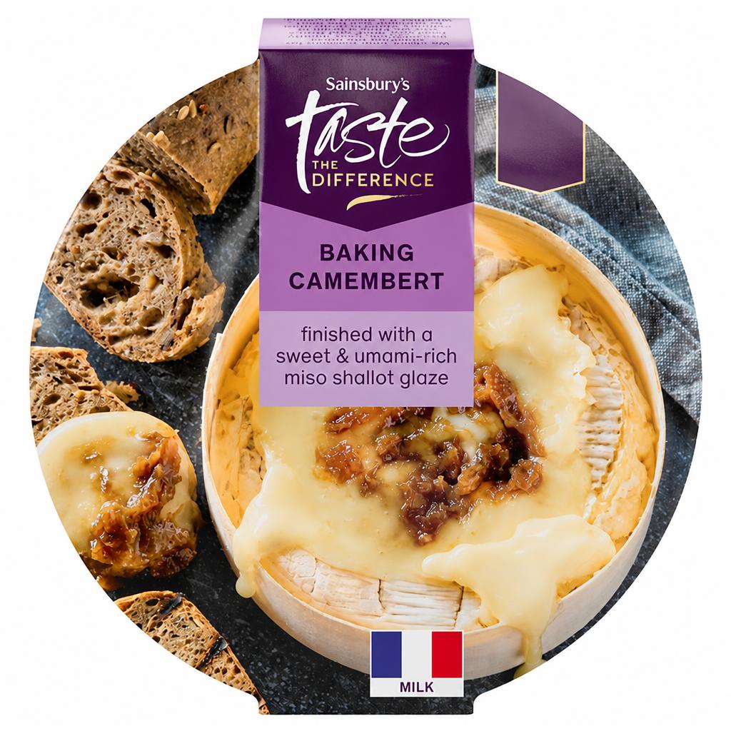 Sainsbury's 280g Miso & Shallot Camembert Cheese, Taste the Difference