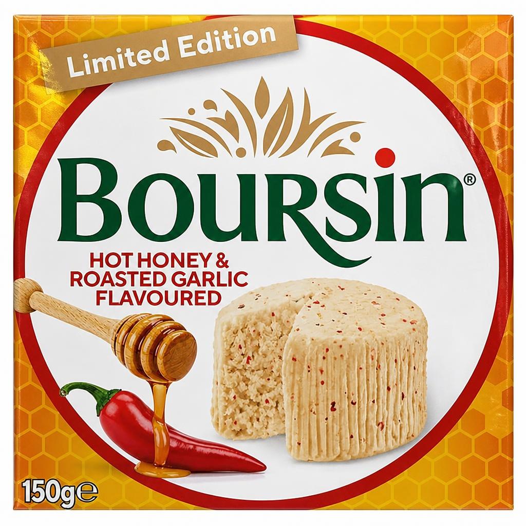 Boursin 150g Hot Honey & Roasted Garlic Soft French Cream Cheese
