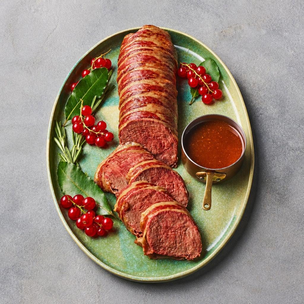 51. Tesco Finest Scottish Venison Loin Wrapped in Signature Cured Bacon 750g (Serves 6)