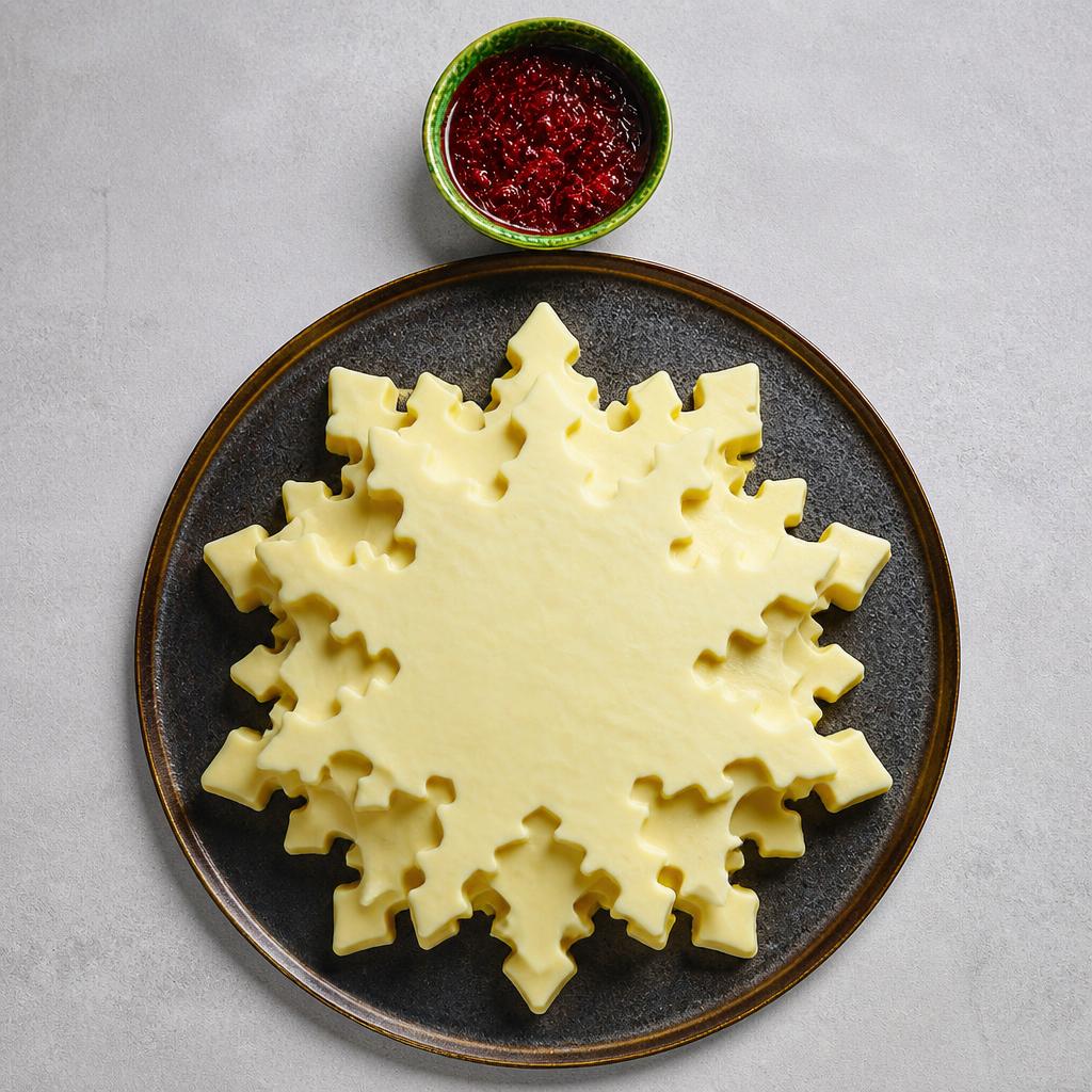 85. Tesco Finest Winter Berry Panna Cotta Snowflake 629g (Serves 8)