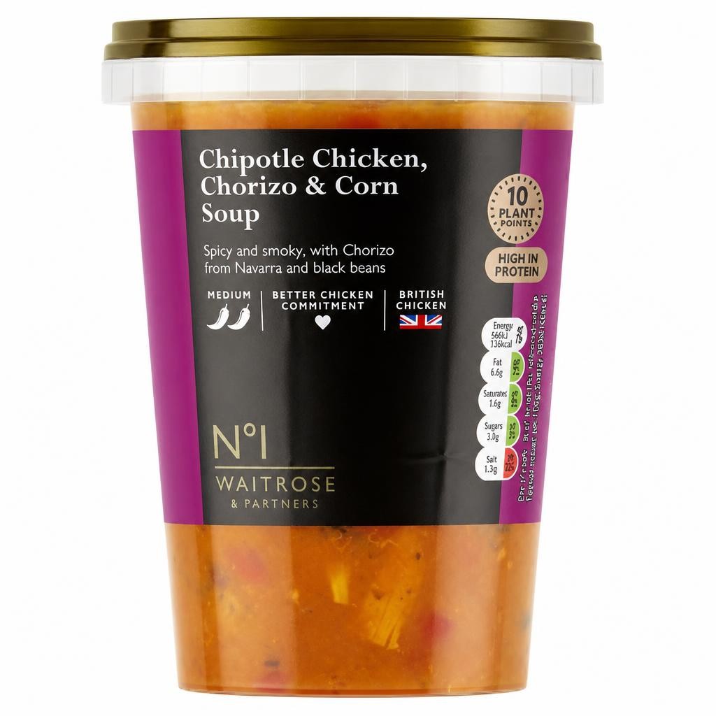 No.1 Chipotle Chicken, Chorizo & Corn Soup