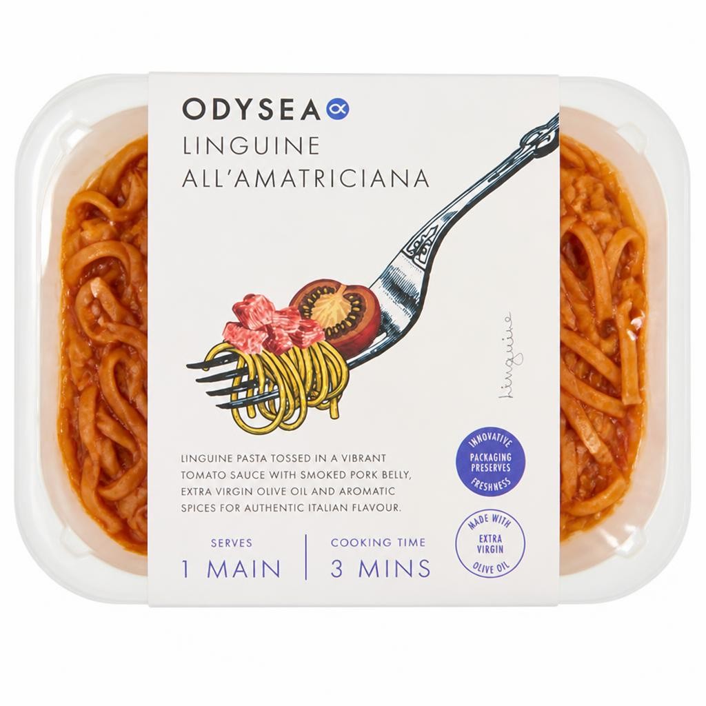 Odysea 400g All'Amatriciana Linguine Pasta