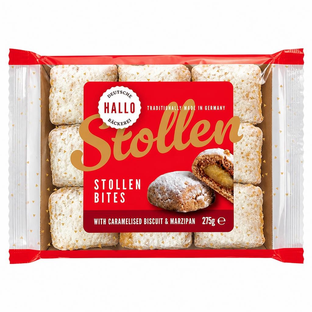 Hallo Deutsche Backerei Caramelised Biscuit & Marzipan Stollen Bites 275g