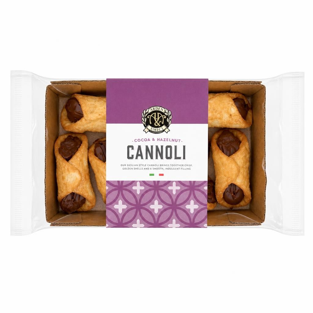 ARDEN & AMICI Hazelnut & Cocoa Cannoli 160g