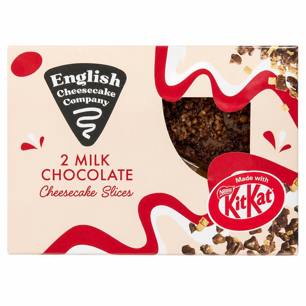 English Cheesecake Company 2 x Milk Chocolate Cheesecake Slices 180g