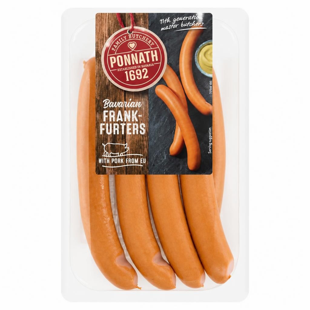 Ponnath 200g Bavarian Frankfurters
