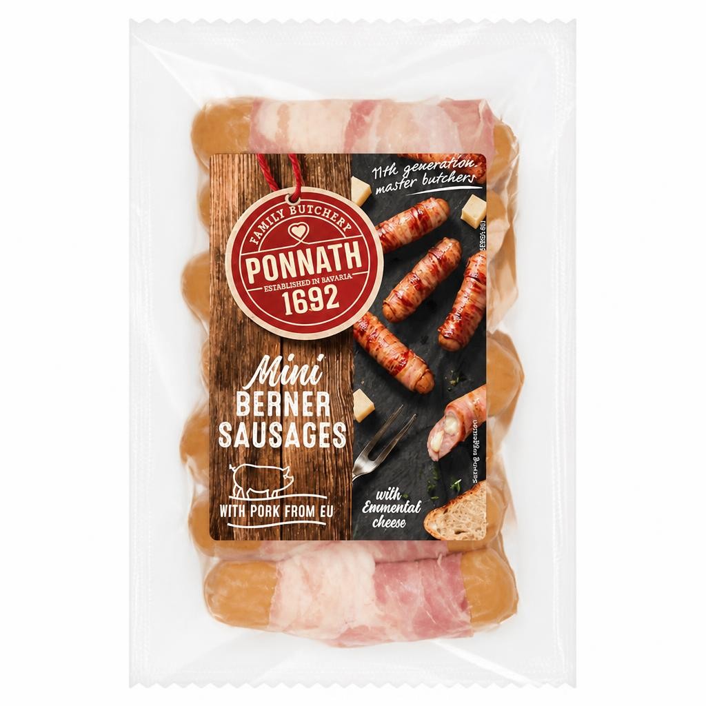 Ponnath 218g Mini Berner Sausages