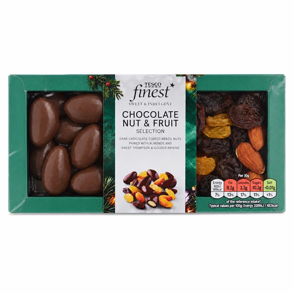 Tesco Finest Chocolate Nut & Fruit Selection 150g