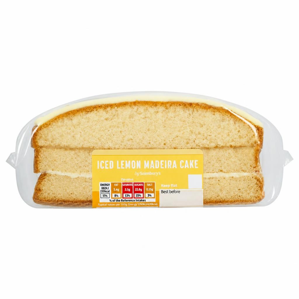 Sainsbury's 302g Iced Lemon Madeira Cake