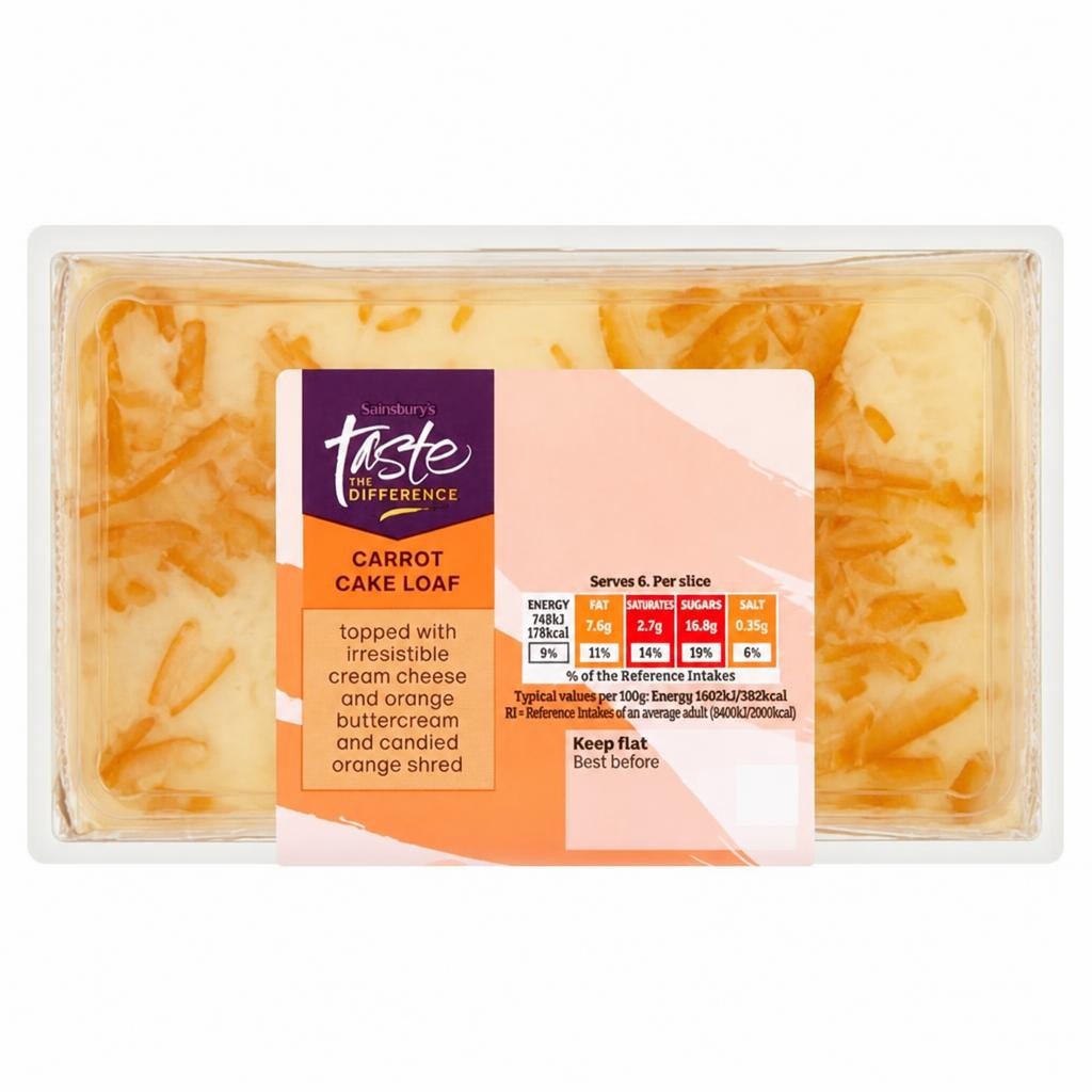 Sainsbury's 280g Carrot Cake Loaf, Taste the Difference
