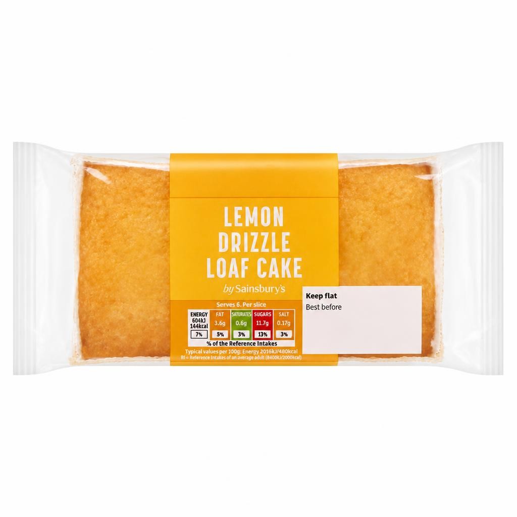 Sainsbury's 235g Lemon Drizzle Loaf Cake