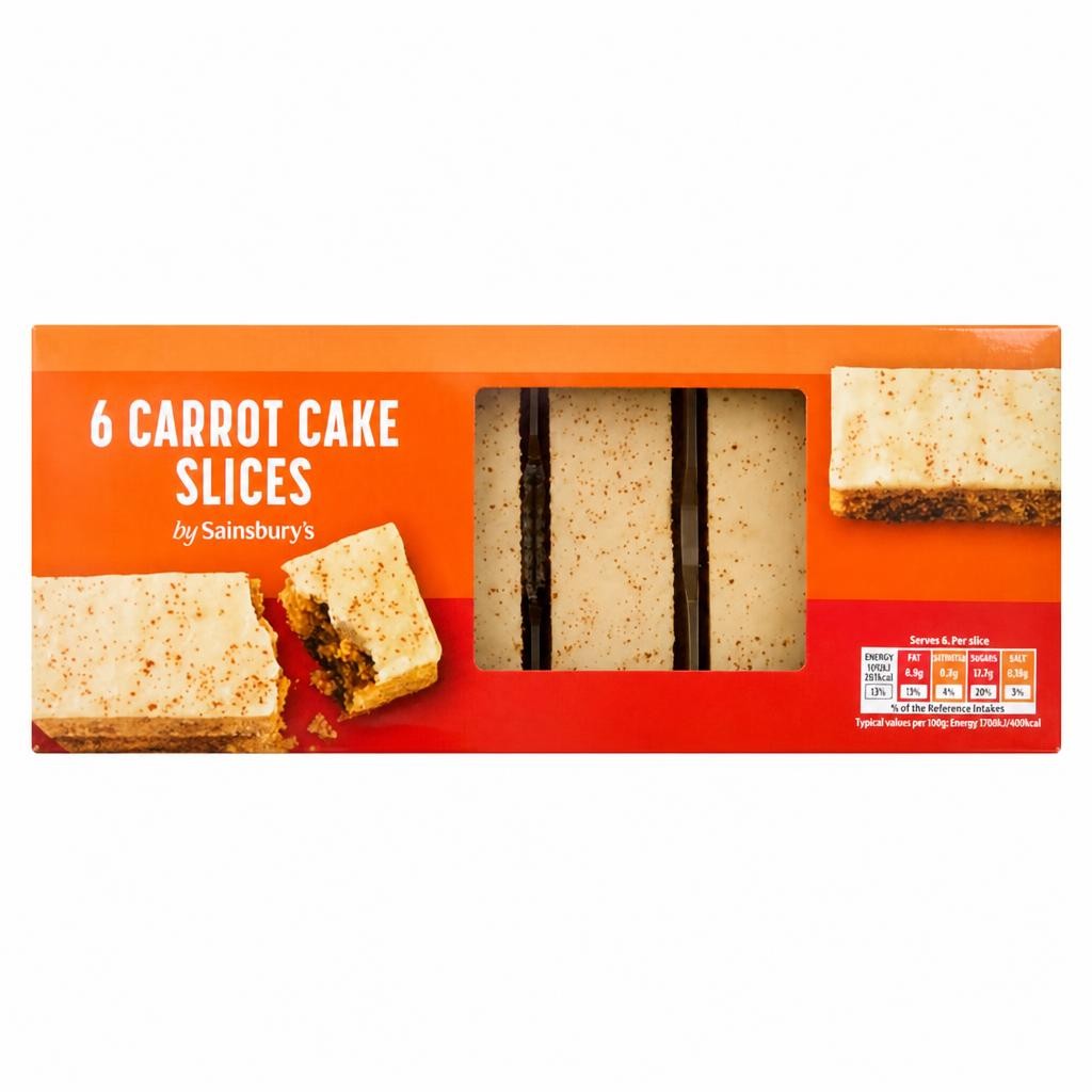 Sainsbury's Carrot Cake Slices x6 160g