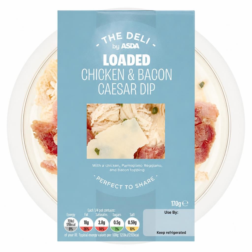 The Deli by ASDA Loaded Chicken & Bacon Caesar Dip 170g