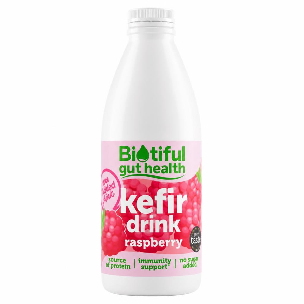 Biotiful Gut Health Kefir Drink Raspberry 1 litre
