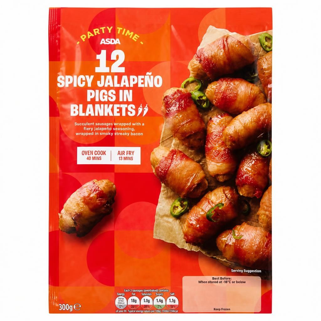 ASDA 12 Spicy Jalapeño Pigs in Blankets 300g