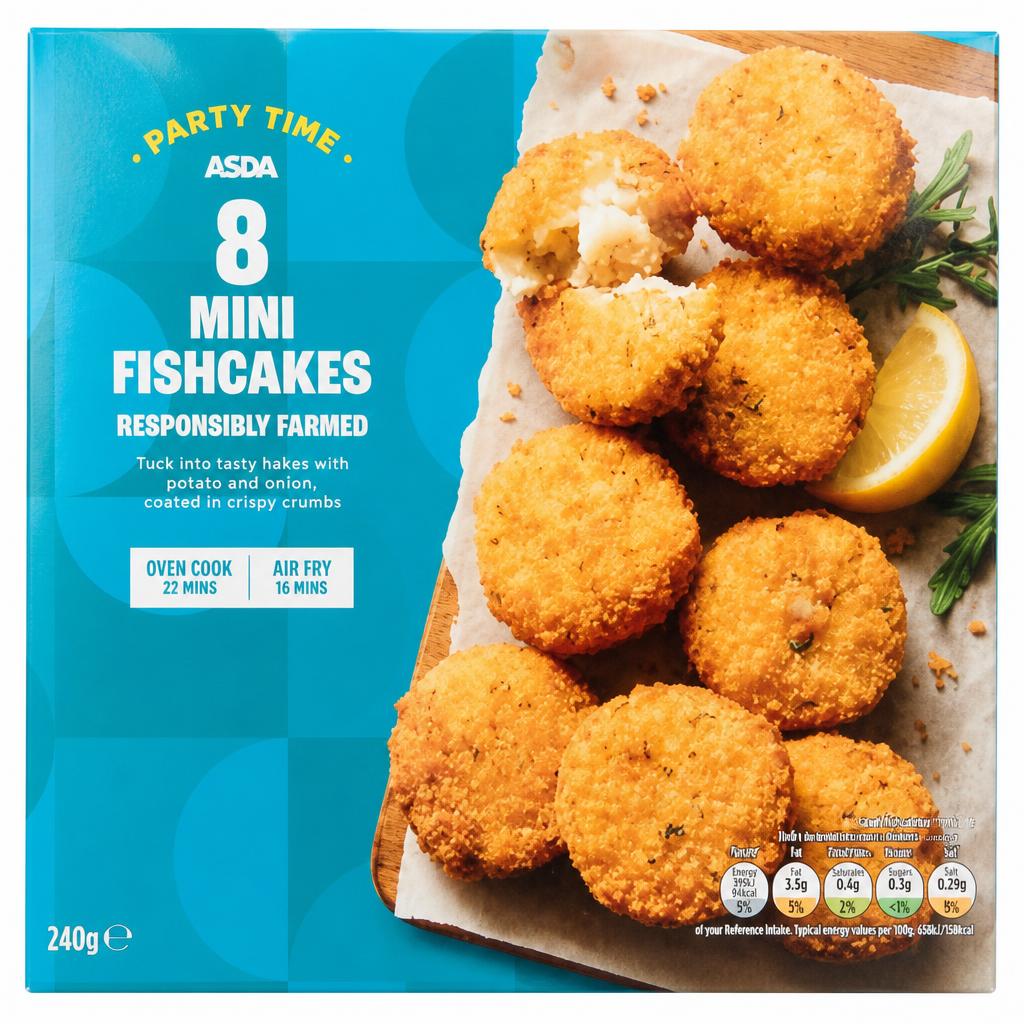 ASDA 8 Mini Fishcakes 240g