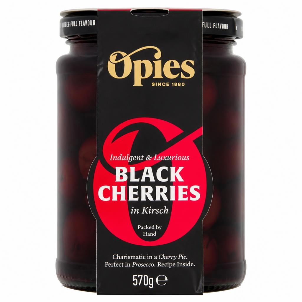 Opies Black Cherries in Kirsch
