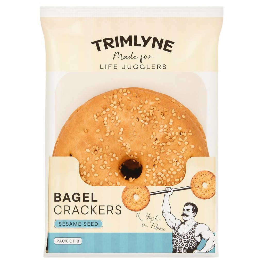 Trimlyne Sesame Seed Bagel Crackers