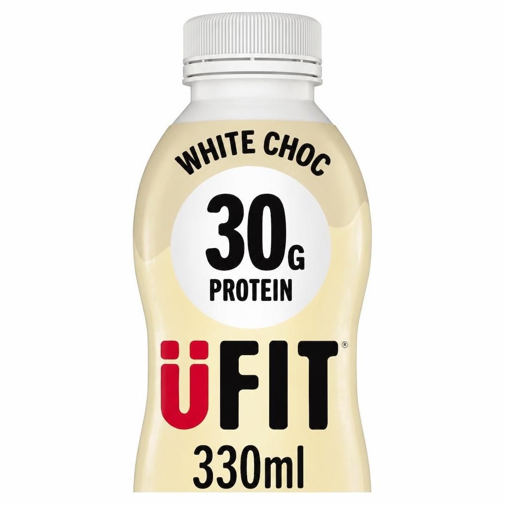 Ufit White Choc High Protein Milkshake 330ml