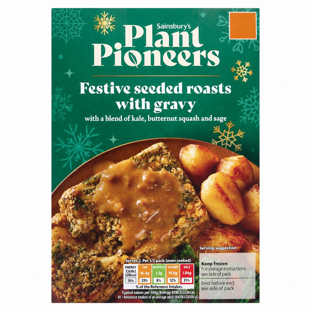 Plant Pioneers 320g Festive Seeded Roasts with Gravy