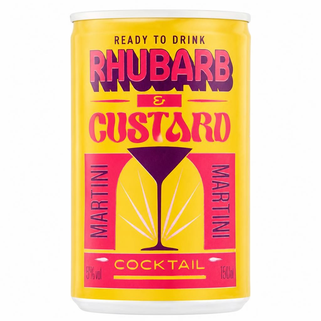 Martini 150ml Rhubarb & Custard Cocktail