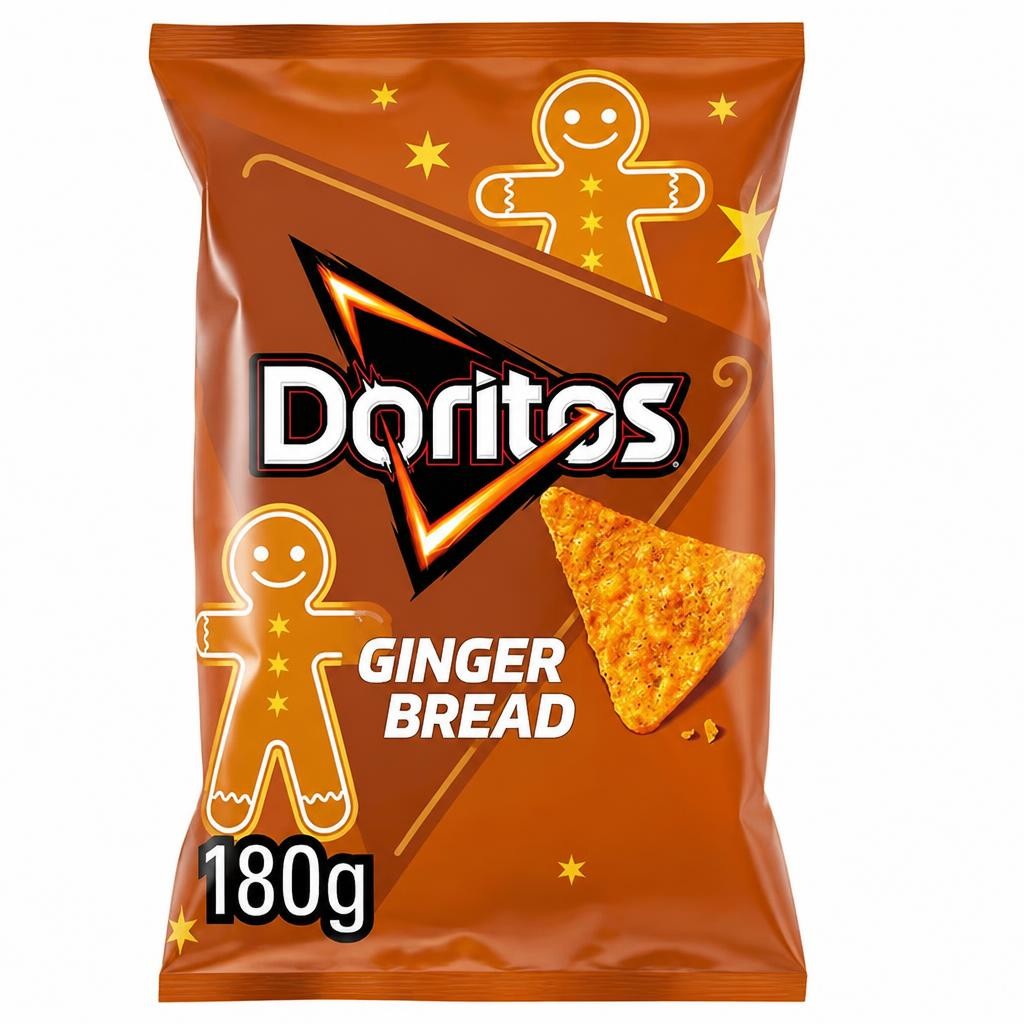 Doritos 180g Gingerbread Tortilla Chips Sharing Crisps, Limited Edition