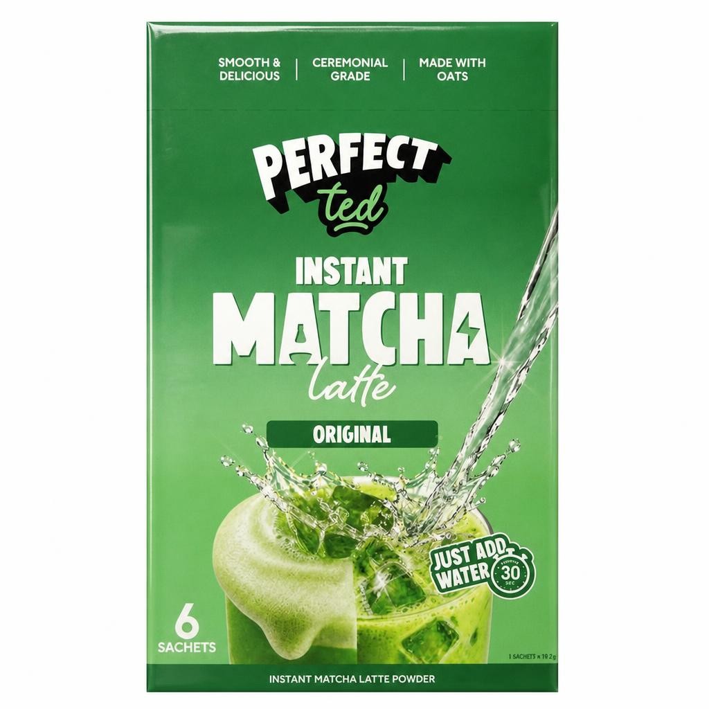 Perfect Ted 6 x 19.2g Original Instant Matcha Latte Powder