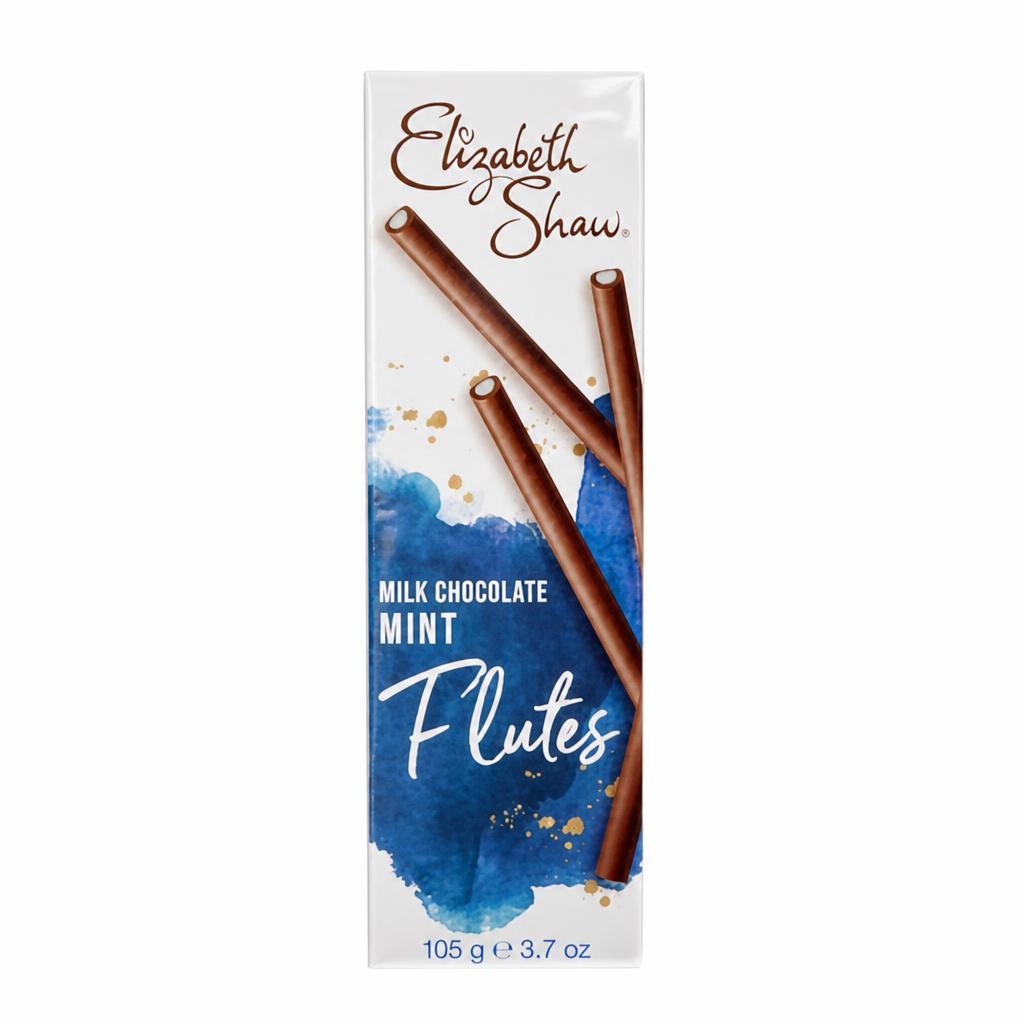 Elizabeth Shaw Milk Chocolate Mint Flutes 105g