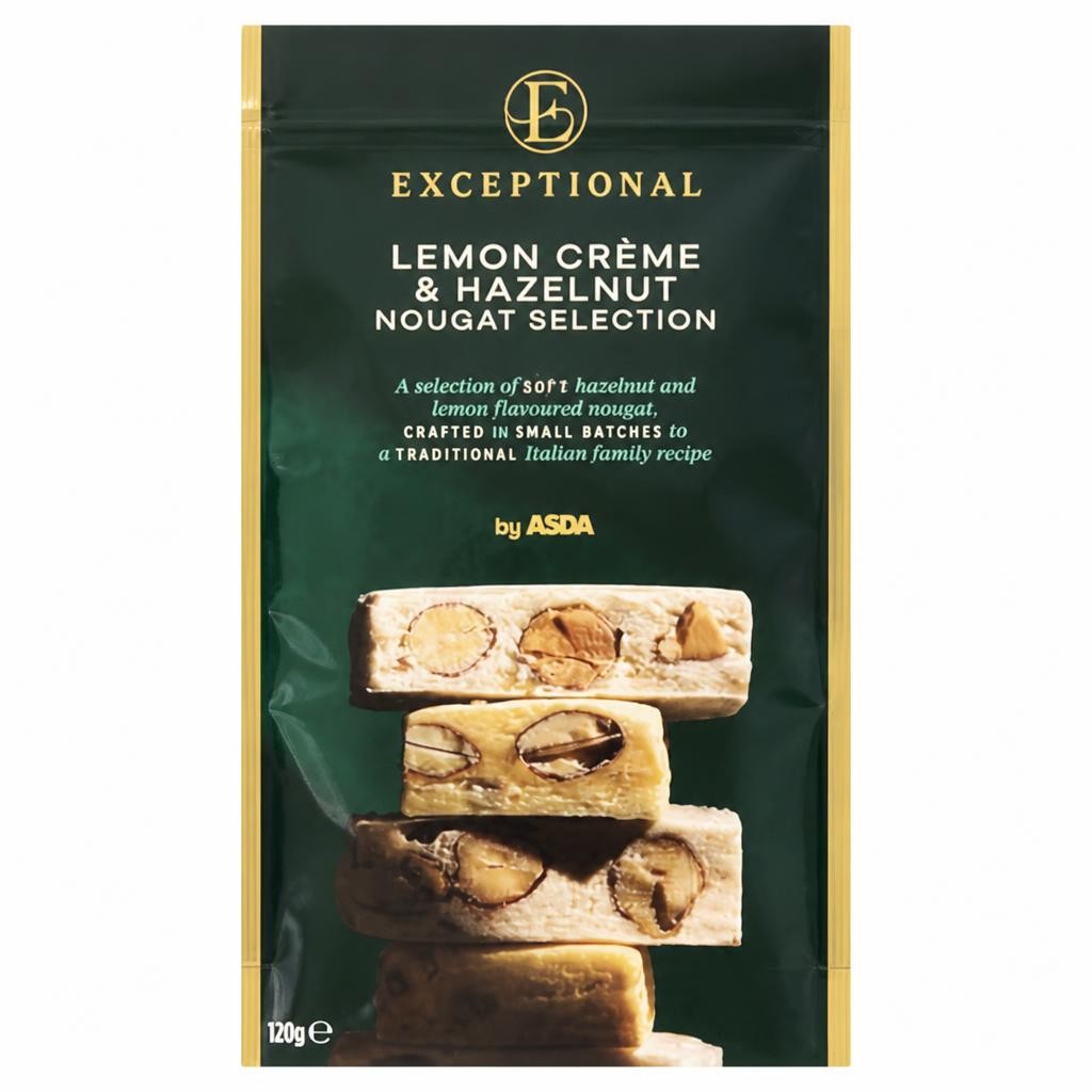 Exceptional by ASDA Lemon Crème & Hazelnut Nougat Selection 120g