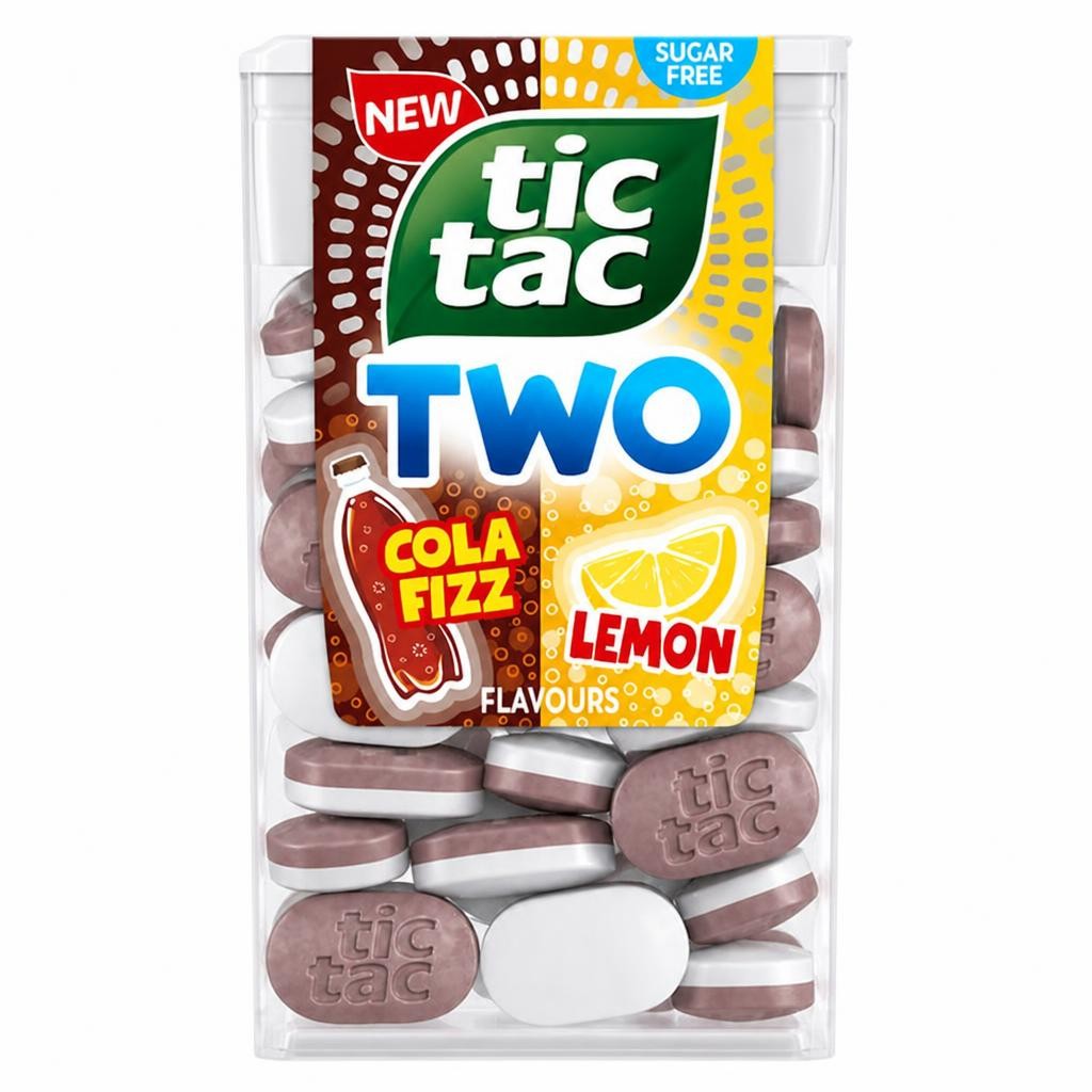 Tic Tac Two 38.5g Cola Fizz & Lemon Flavour Sweets