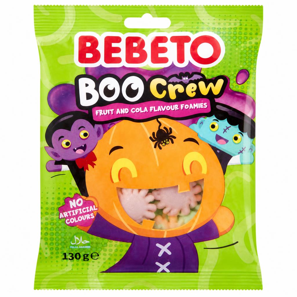 Bebeto Boo Crew Fruit and Cola Flavour Foamies 130g