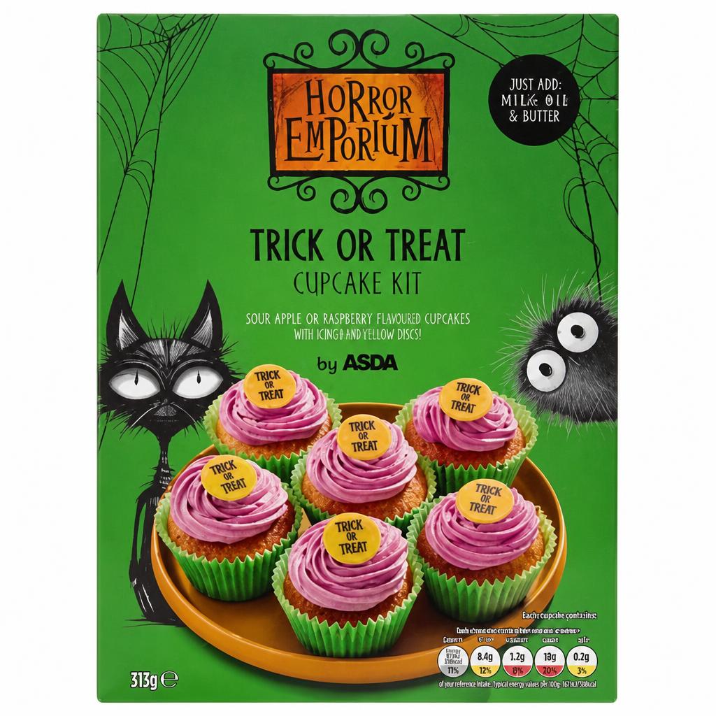 ASDA Horror Emporium Trick or Treat Cupcake Kit 312g