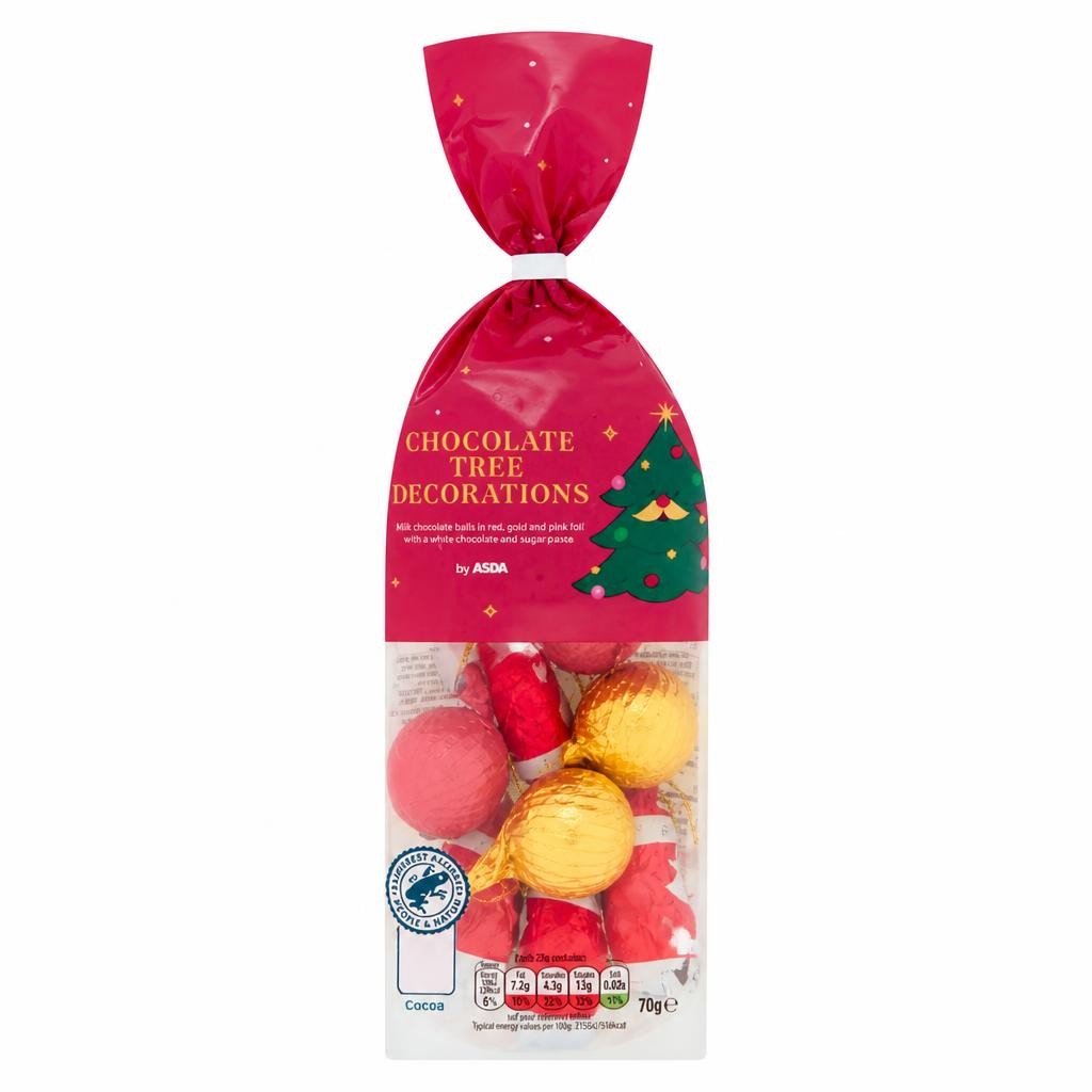 ASDA Chocolate Tree Decorations 150g