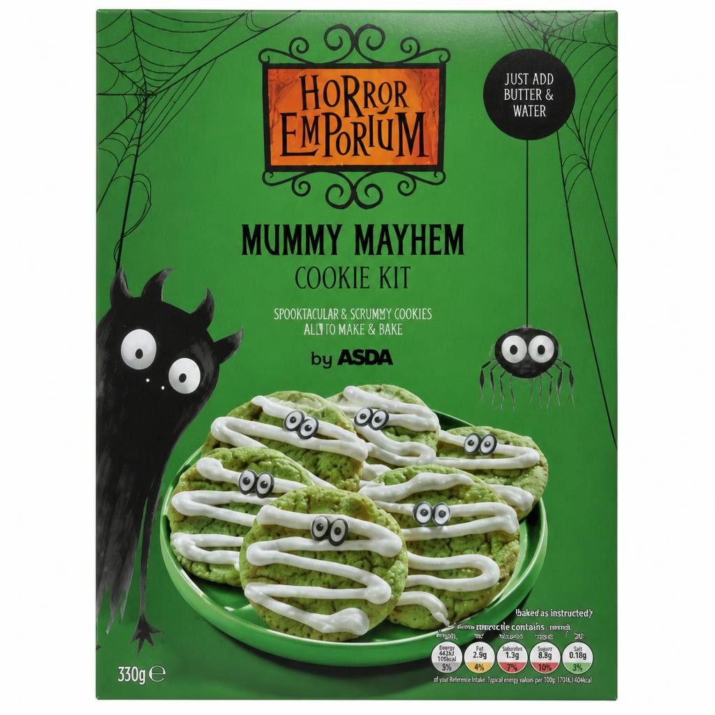 ASDA Horror Emporium Mummy Mayhem Cookie Kit 331g