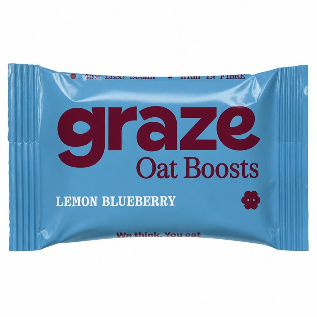 Graze 50g Oat Boosts Lemon Blueberry Snack Bar