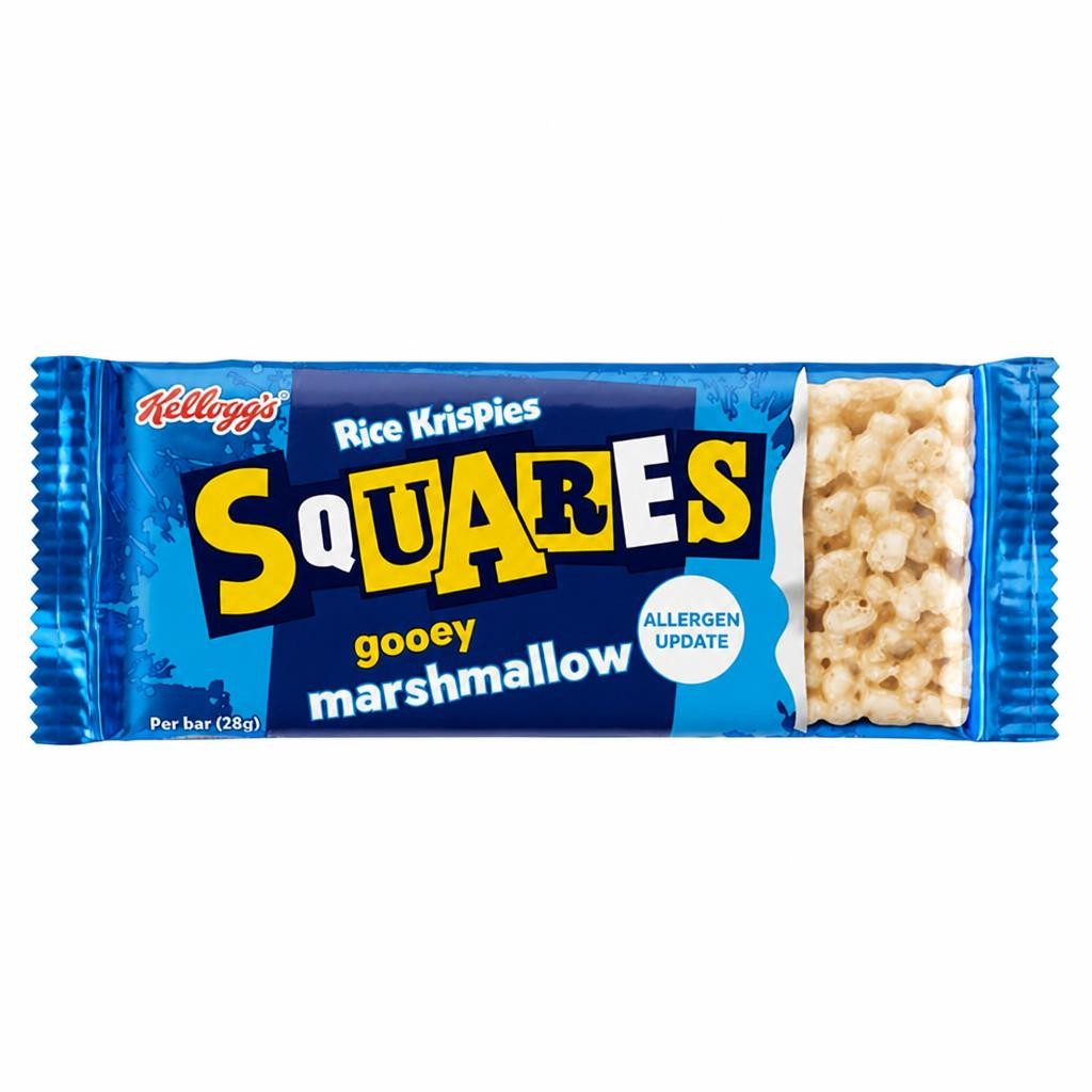 Kellogg's Rice Krispies Squares 30 x 28g Marshmallow Snack Bars