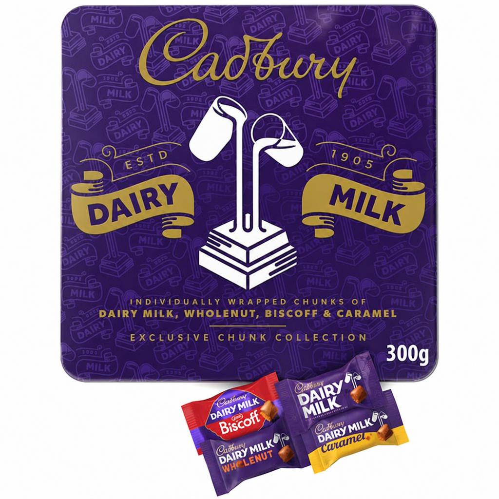 Cadbury Dairy Milk 300g Chocolate Chunks Tin