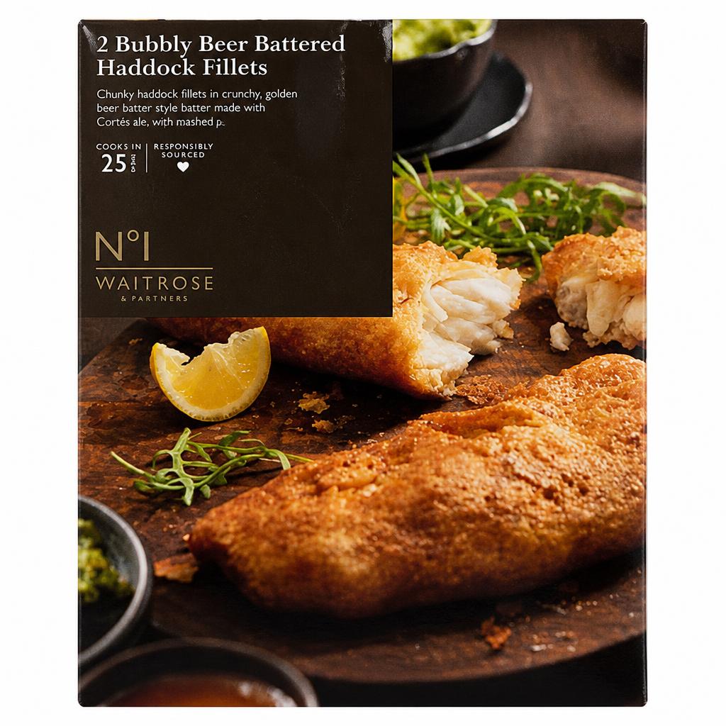 No.1 Bubbly Beer Battered Haddock Fillets