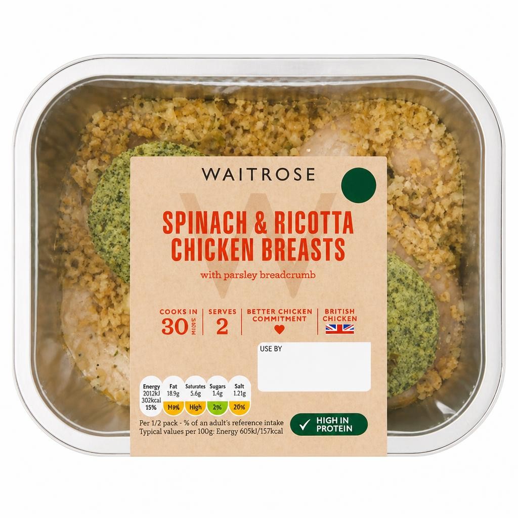 Waitrose Spinach & Ricotta Chicken Breasts