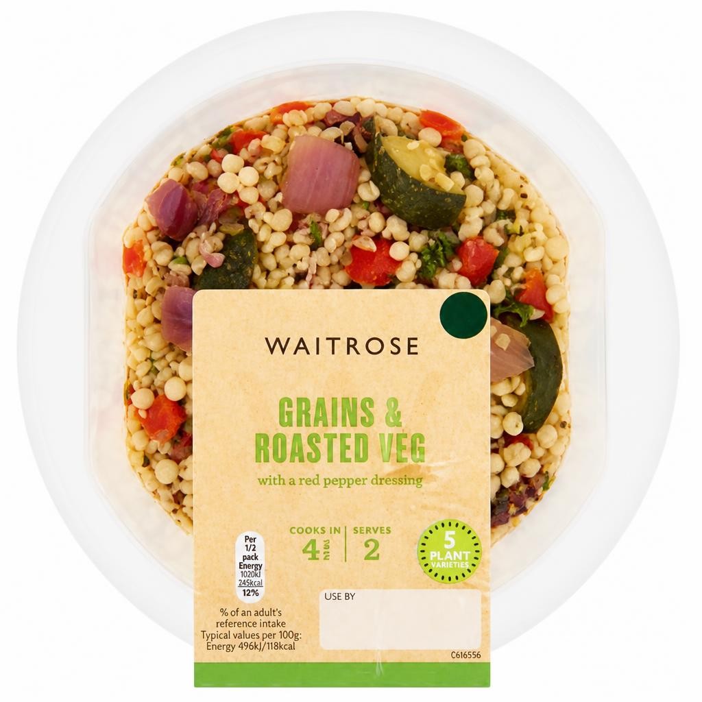 Easy To Cook Grains & Roasted Vegetables (Serves 2)
