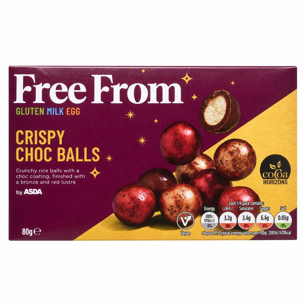 ASDA Free From by  Crispy Choc Balls 80g