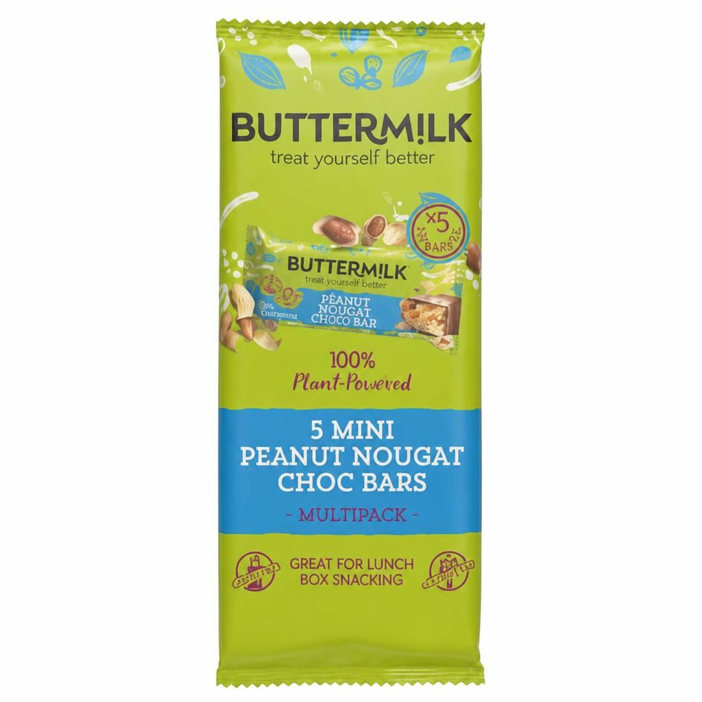 Buttermilk Mini Peanut Nougat Choc Bars 5 x 25g