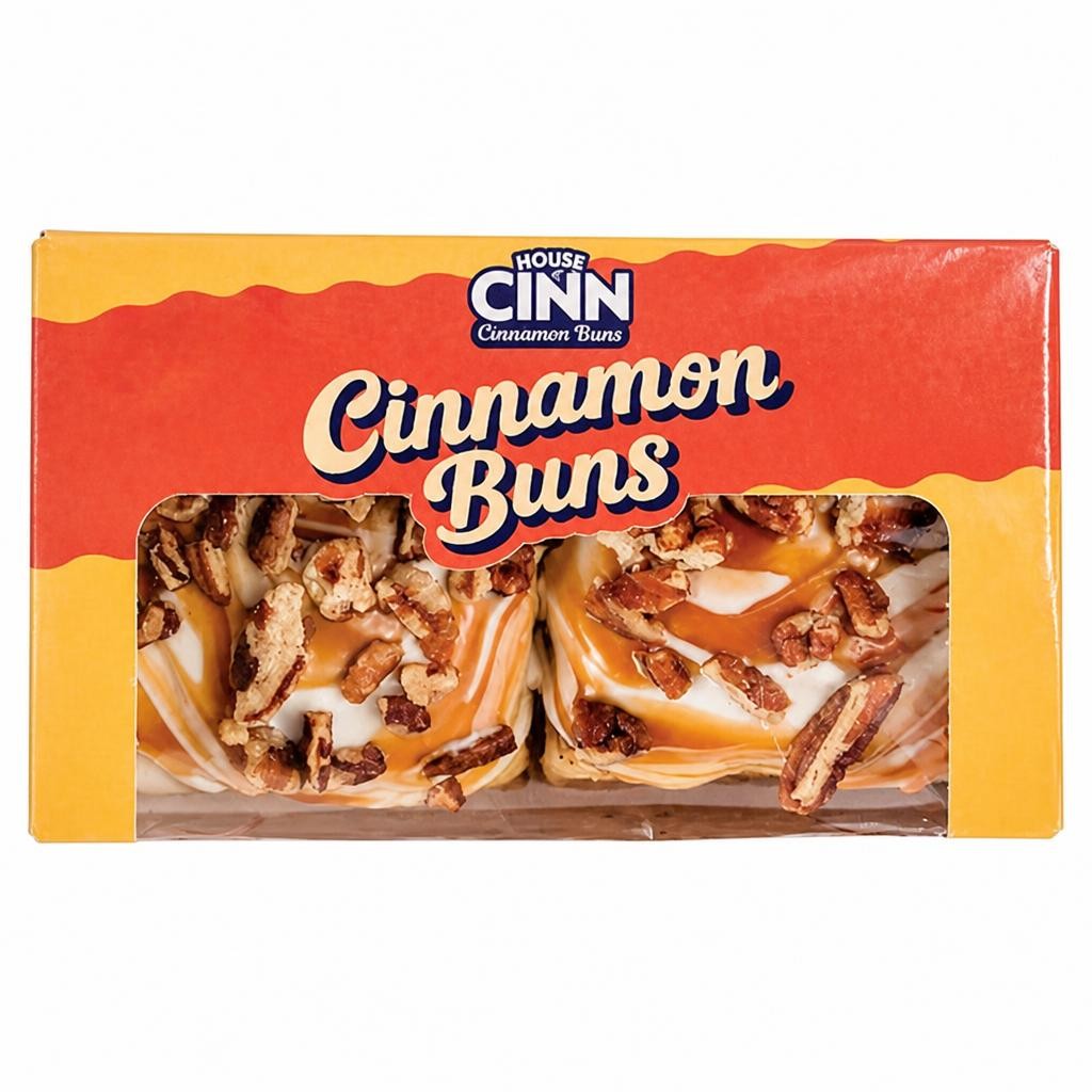House of Cinn Salted Caramel Cinnamon Buns