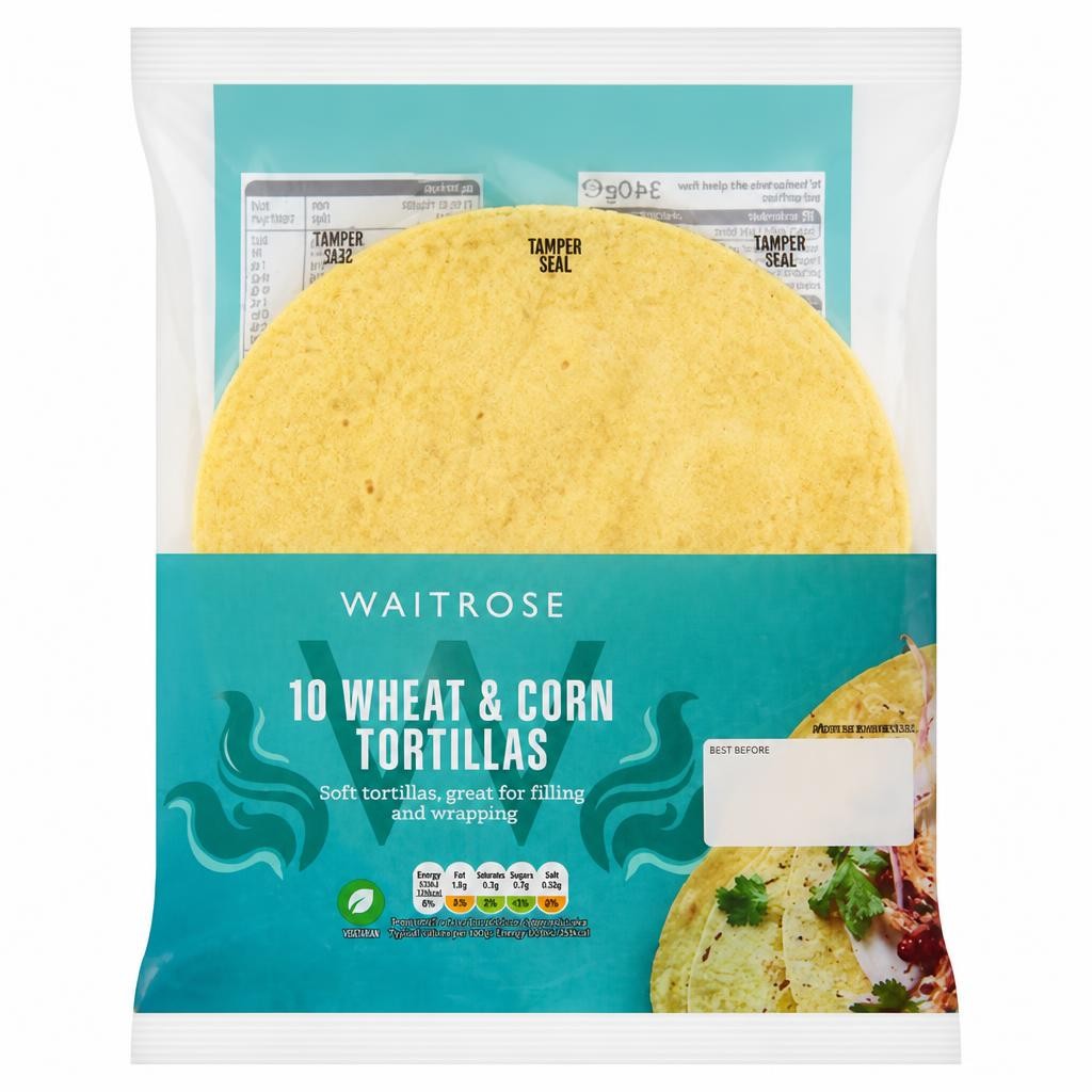 Waitrose Easy To Cook Wheat & Corn Tortillas