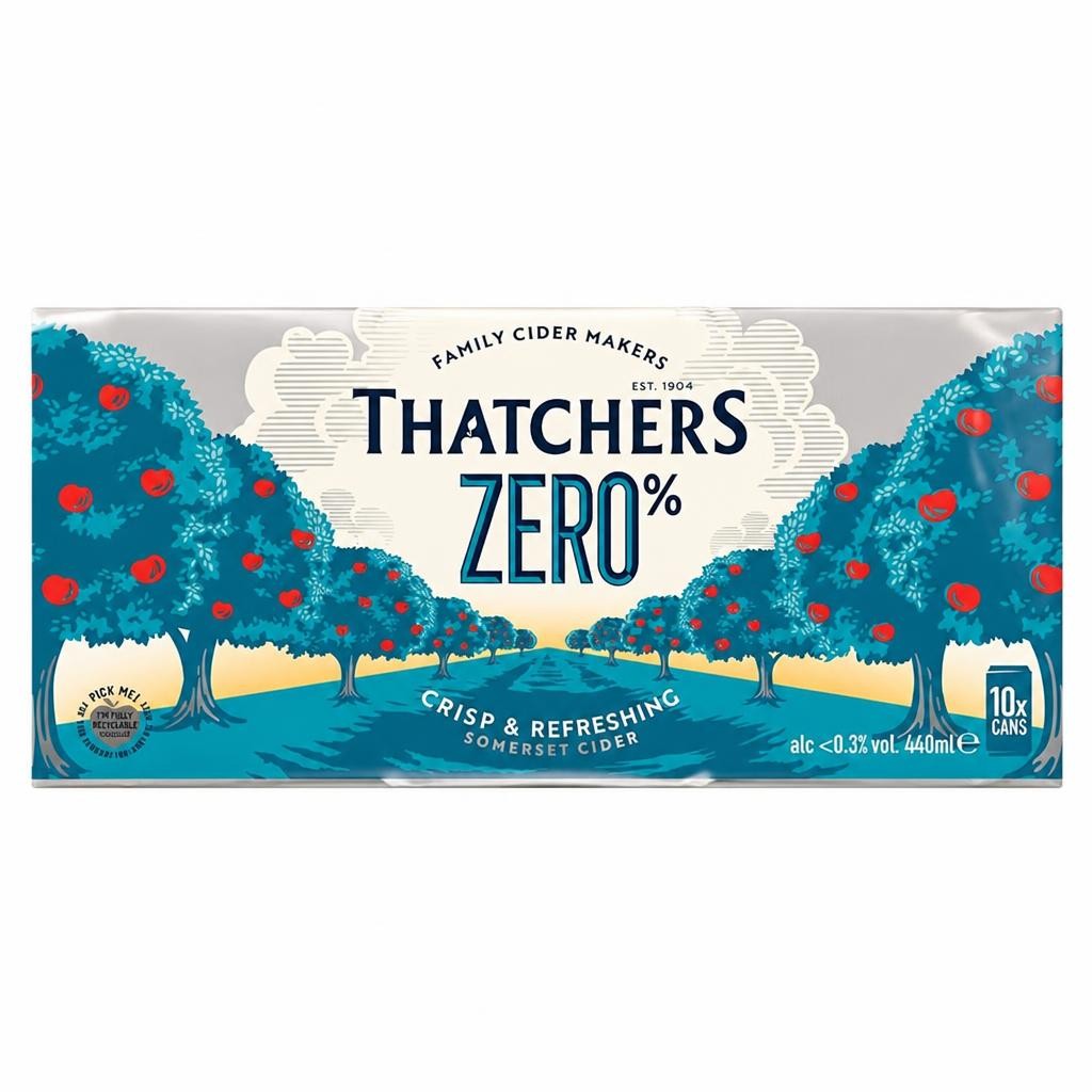 Thatchers Zero Crisp & Refreshing Cider 10x440ml