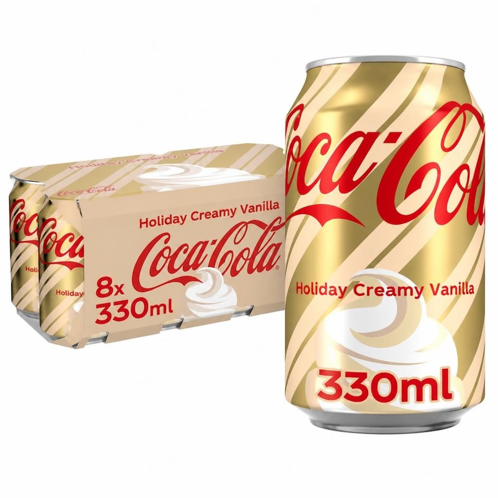 Coca Cola Holiday Creamy Vanilla 8x330ml