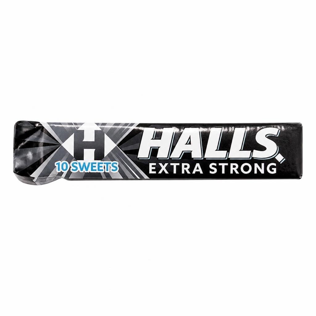 Halls Extra Strong Mentho-Lyptus Hard Boiled Sweets 9s