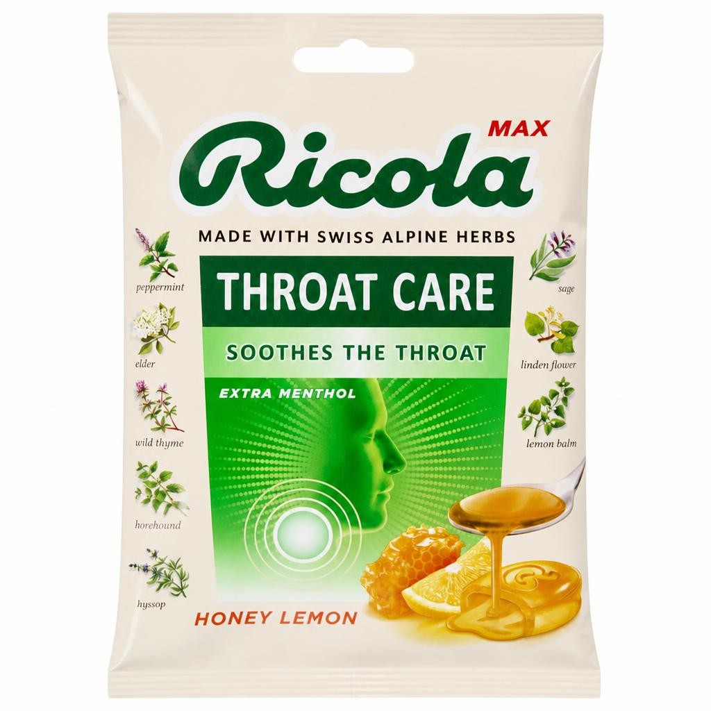 Ricola Max throat care Honey Lemon cough drops 68g