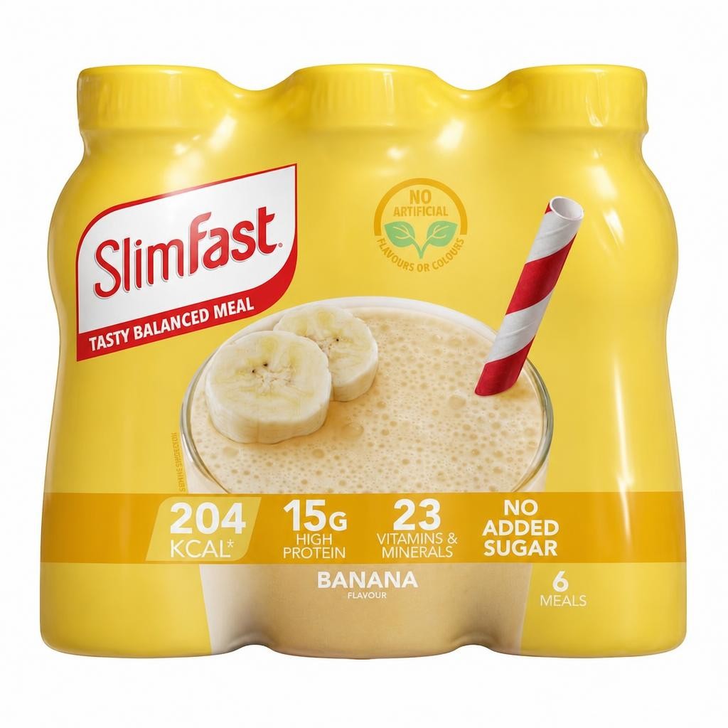 SlimFast Meal Replacement Shake - Banana Multipack 6 x 325ml